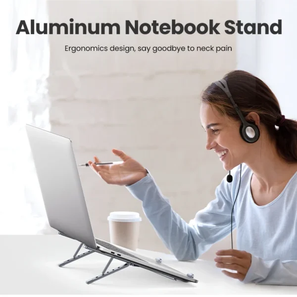 Ergonomic Aluminum Laptop Stand
