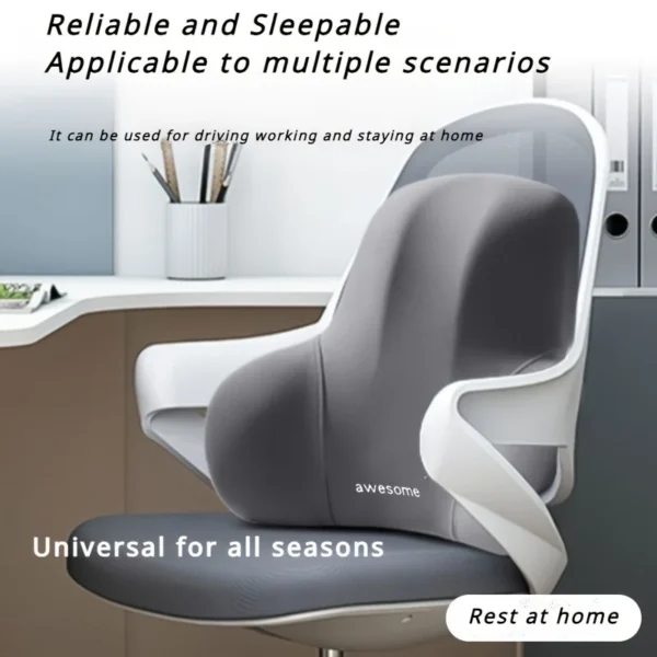 Sa9c806aae7234f6f8a73d091fd51318ca.webp Ergonomic Memory Foam Lumbar Cushion